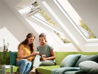 remote controlled pitched roof VELUX INTEGRA windows